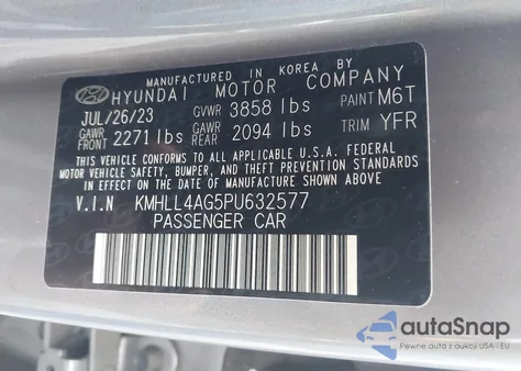2023 Hyundai Elantra Se z USA, uszkodzony, nr VIN KMHLL4AG5PU632577